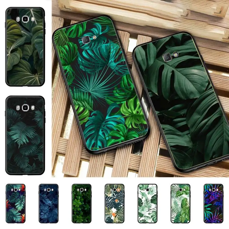 

Green plants leaf Phone Case for Samsung J 2 3 4 5 6 7 8 prime plus 2018 2017 2016 core