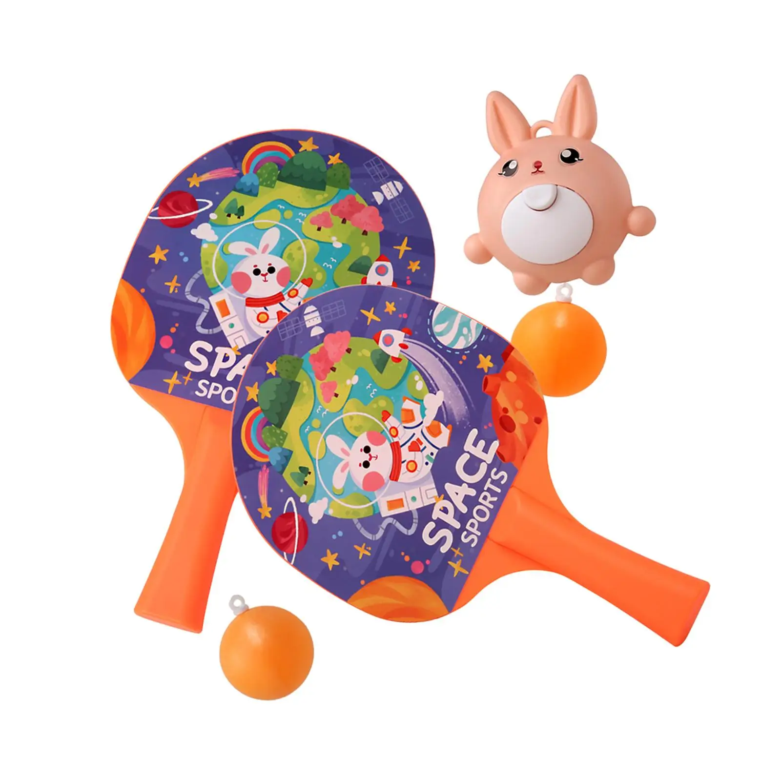 

Hanging Table Tennis Pingpong Paddle Set for Adults Kids for Indoor Outdoor