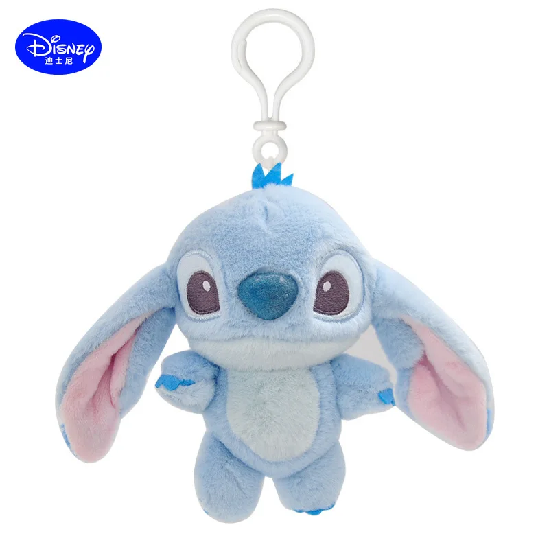 

Disney Plush Stitch Car Key Chain Female Cute Doll Couple Trend Schoolbag Pendant Boy Gift and Ornament