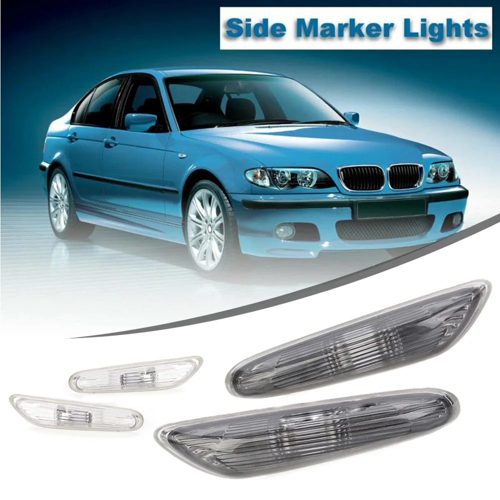 2PCS Side Marker Light Turn Indicator Lamp For BMW E46 E60 E61 E83 Lamp Parts Replacement Turn Signal Lamp Cover