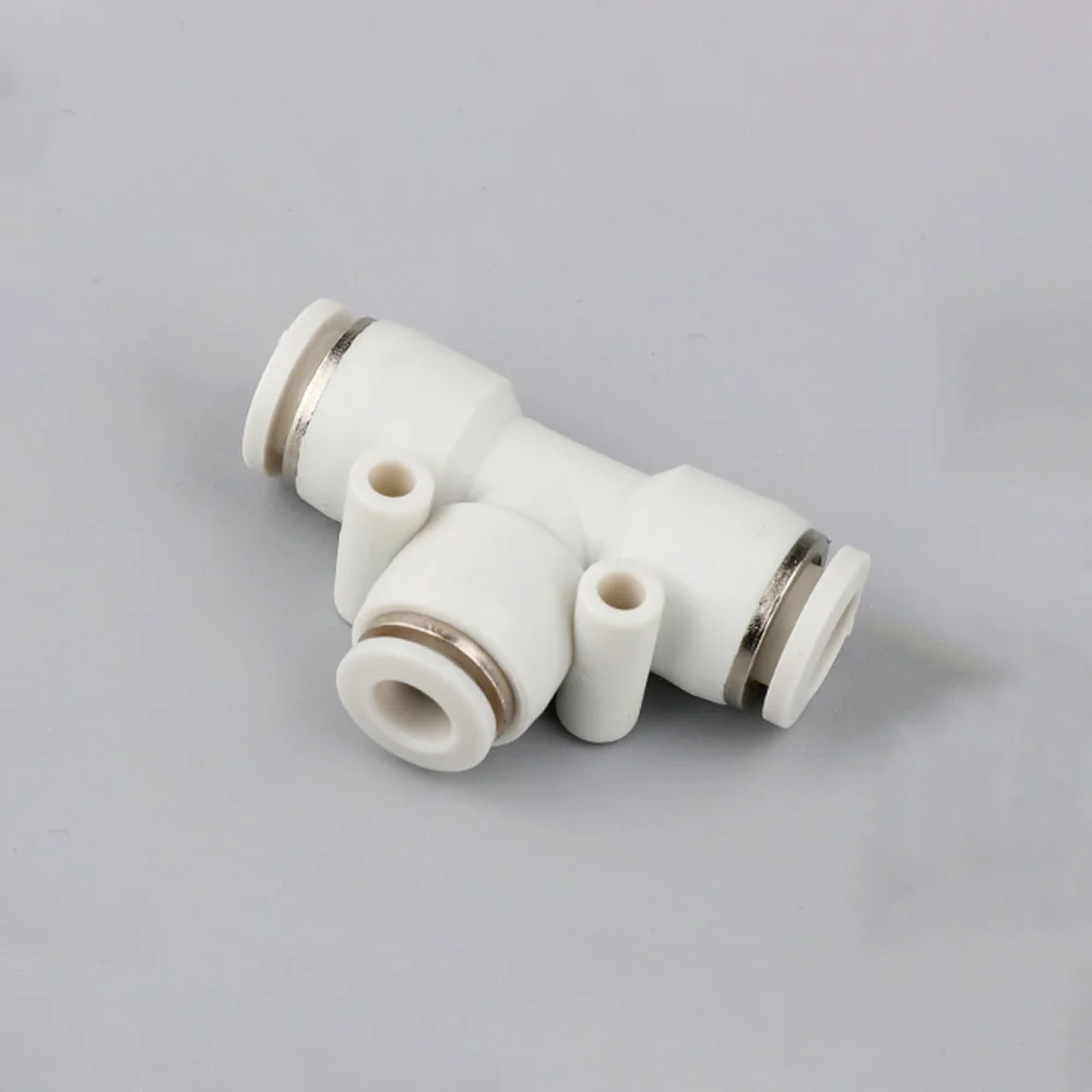 

Белый подходит для 4/6/8/10/12/14 мм OD PU трубка равная/редуктор тройник 3 способа пневматический пусковой соединитель быстроразъемный воздушный фитинг