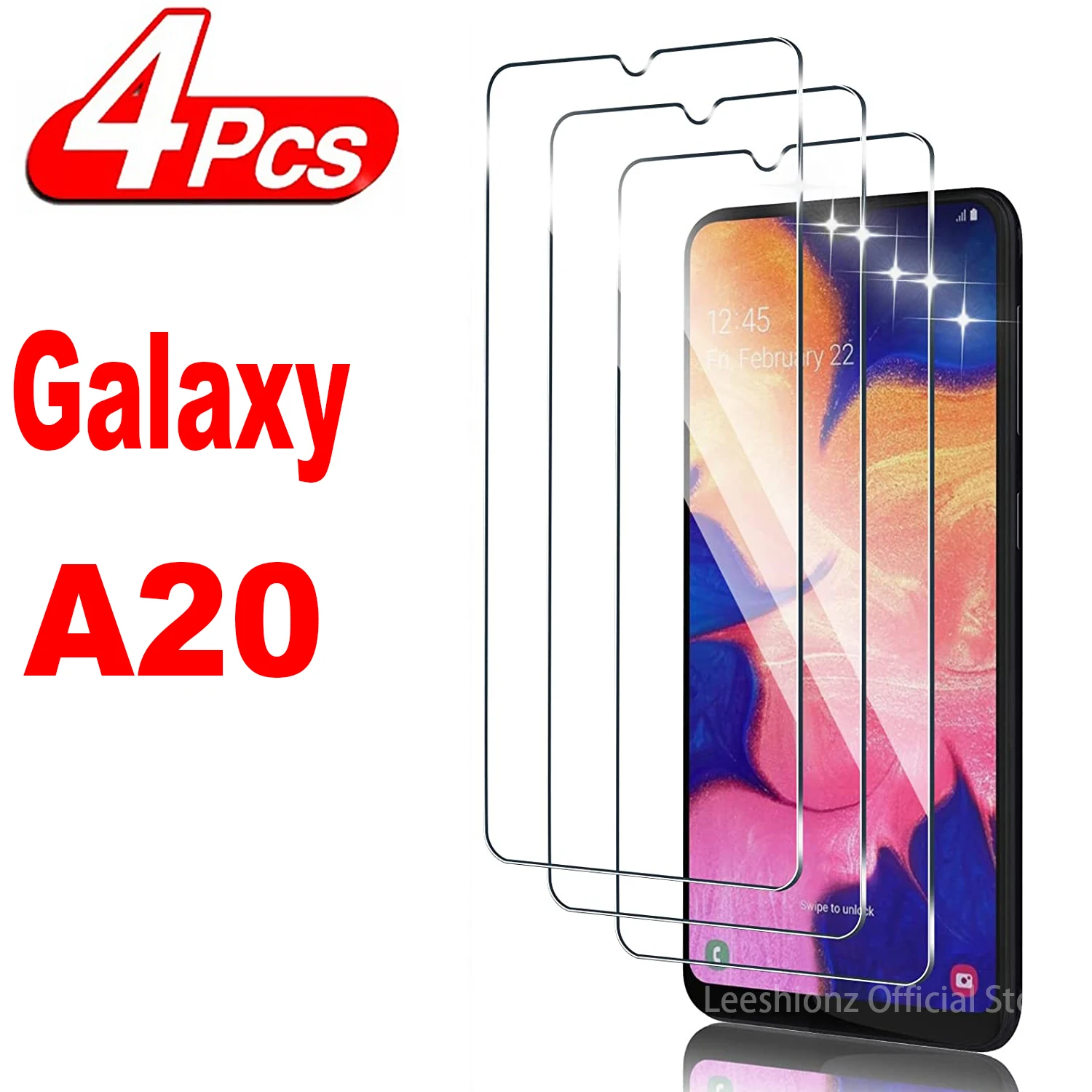2/4Pcs Screen Protector Glass For Samsung Galaxy A20 A20s Tempered Glass Film
