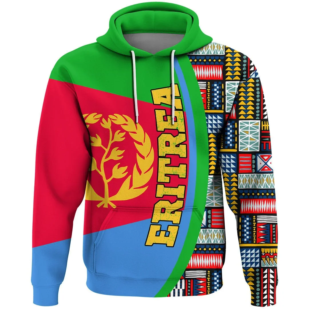 Толстовка мужская с 3D-принтом и флагом Африки