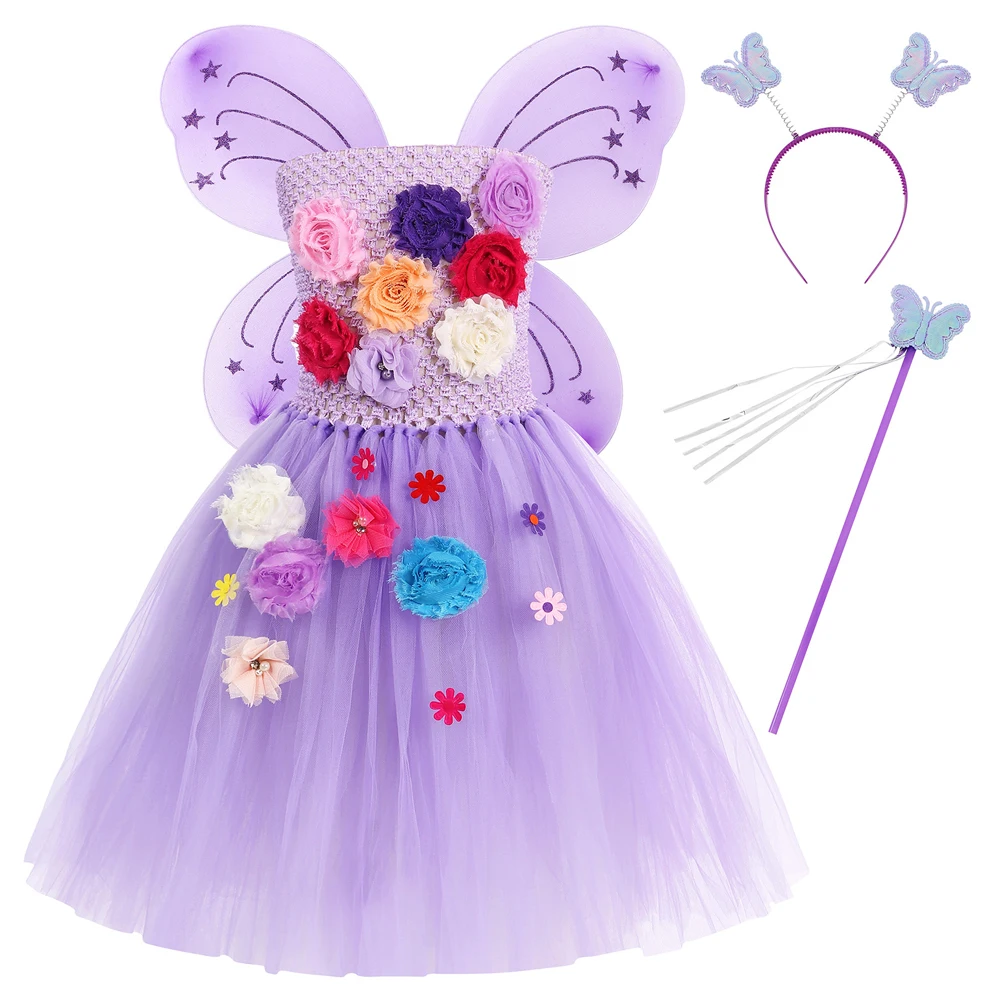 

Mirabel Isabella Tutu Dress For Kids Princess Costume Dress Cosplay Fancy Dress Up For Halloween Cosplay Birthday Party Outfit