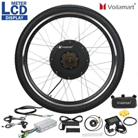 voilamart 48v 1500w 26inch rear wheel electric bicycle motor conversion kit lcd display brushless gearless hub motor
