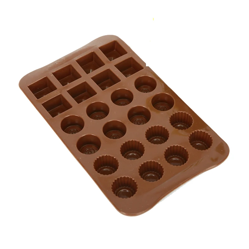 3D DIY Heart Square Chocolate Mold Candy Mold Silicone Rabbit Bear Aniaml For Jelly Fudge Truffle Ice Cube Molds images - 6