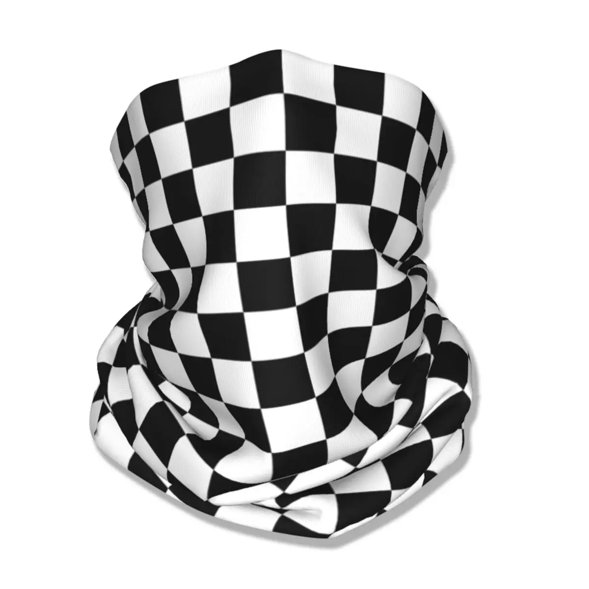 Бандана в шахматном порядке чехол на шею Балаклавы с принтом волшебный шарф