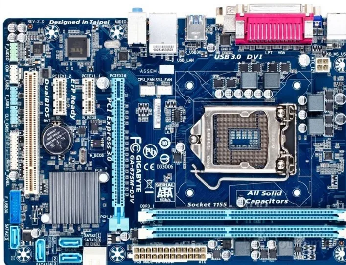 Для материнской платы Gigabyte B75 H61M-S1 S2PH B75M-D3V и H61 комплект дисплея 1155 DDR3