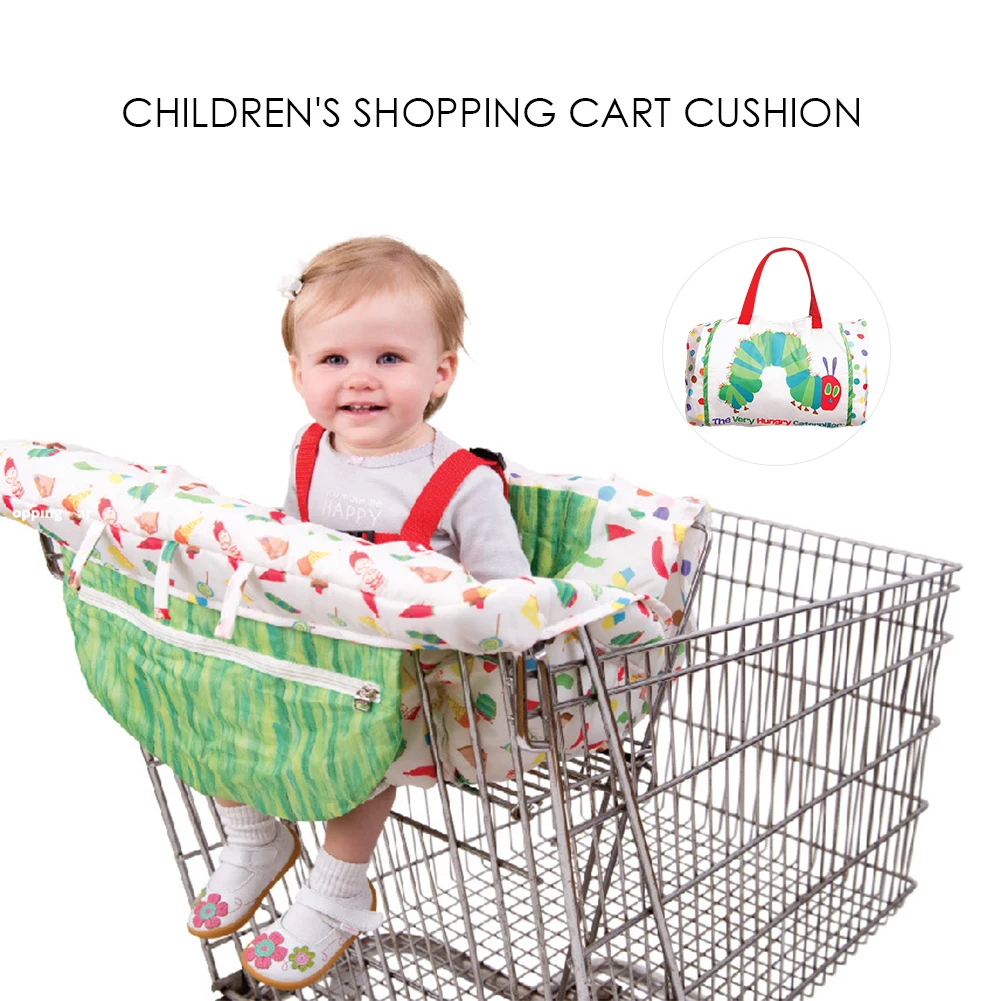

2in1 Trolley Cushion Highchair Pad For Baby Portable Kids Cushion Mat For Supermarket Shopping Cart/Grocery Cart Cover