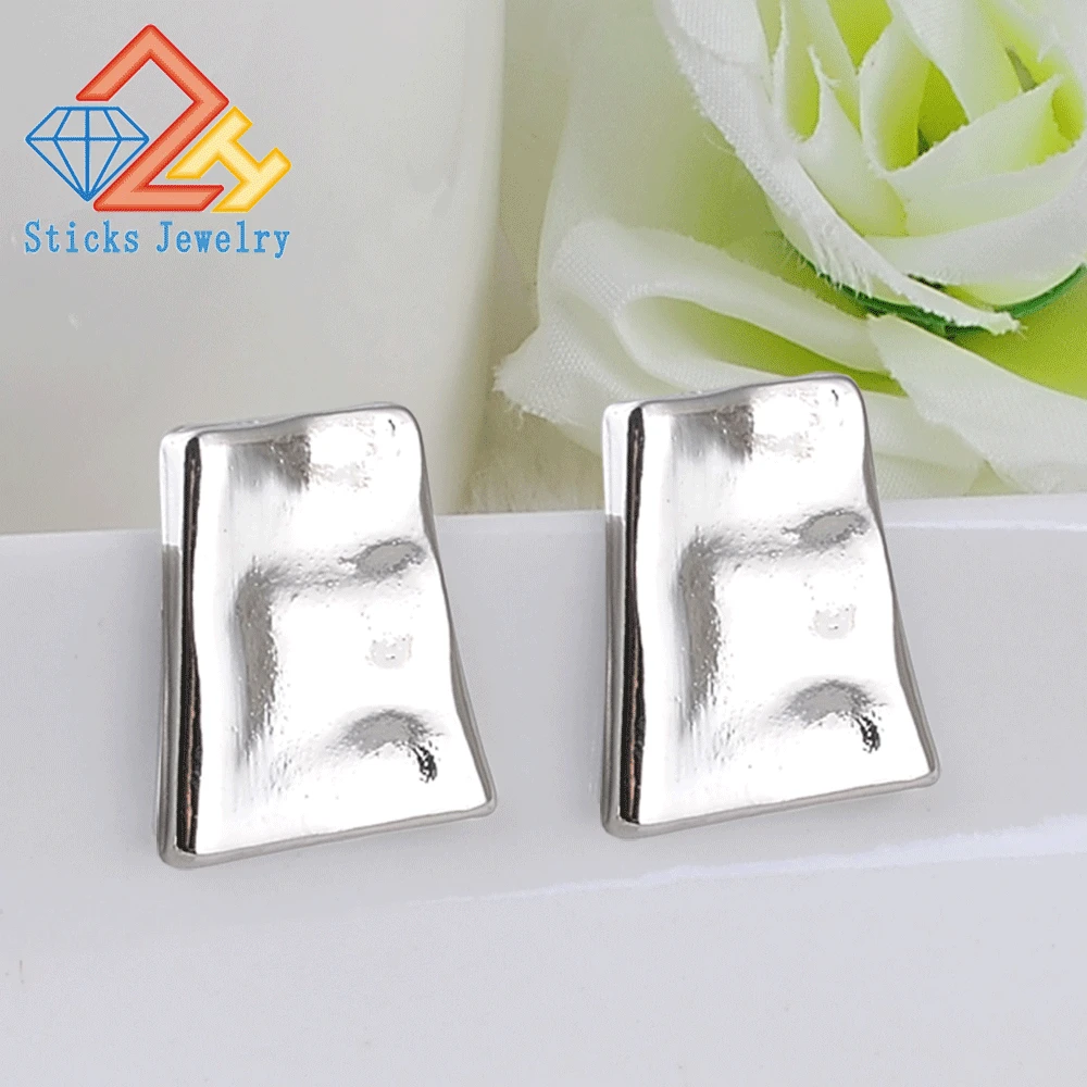 

New Fashion Stud Earrings Geometric Design Punk Ear Jewelry