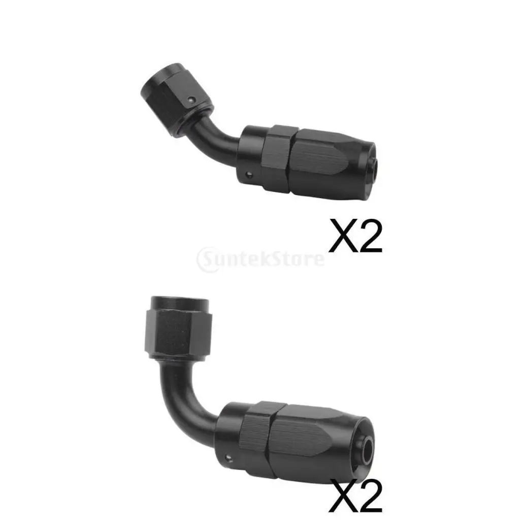 

4х алюминиевый ПТФЭ 6 топливный шланг 45 90 градусов AN6