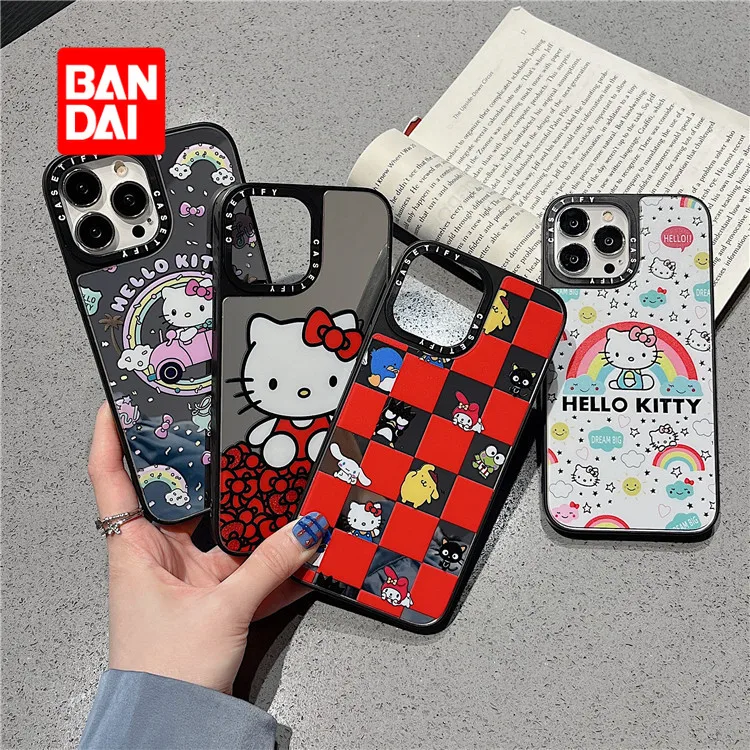 

Bandai Disney Luxury Phone Case for iPhone 13 13Pro 12 12Pro 11 Pro X XS Max XR 7 8 Plus Kawaii Cartoon Covers Mirror Fundas