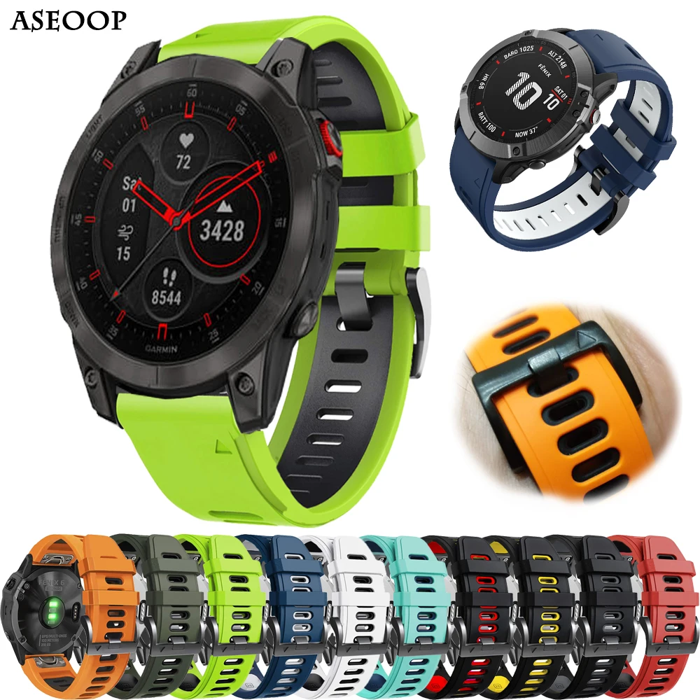 

Ремешок для смарт-часов Garmin Fenix 6 6X Pro 5 5X Plus 7 7X epix 3 3HR 935 Mk1 22 26 мм