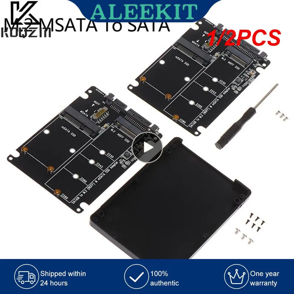 

1/2 шт. 60 Гбит/с на M2 NGFF SATA SSD MSATA SSD адаптер