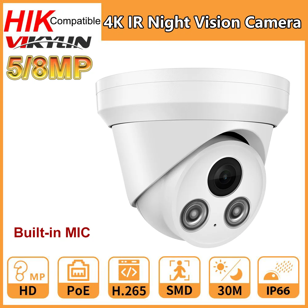 Cctv Camera Build In Mic Hikvision Protocol Video Surveillan
