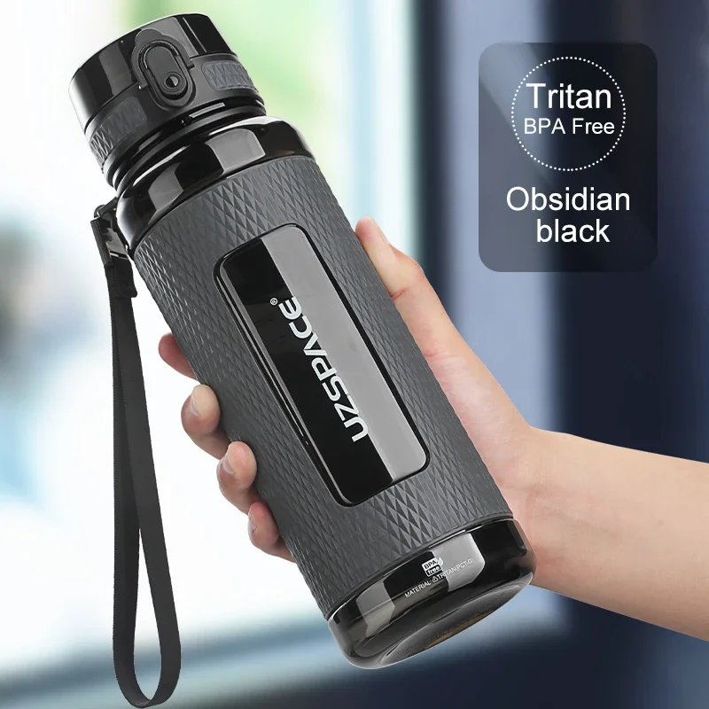 

UZSPACE Спортивные бутылки для воды без BPA Портативный тренажерный зал против падения Герметичный чайник большой емкости для...