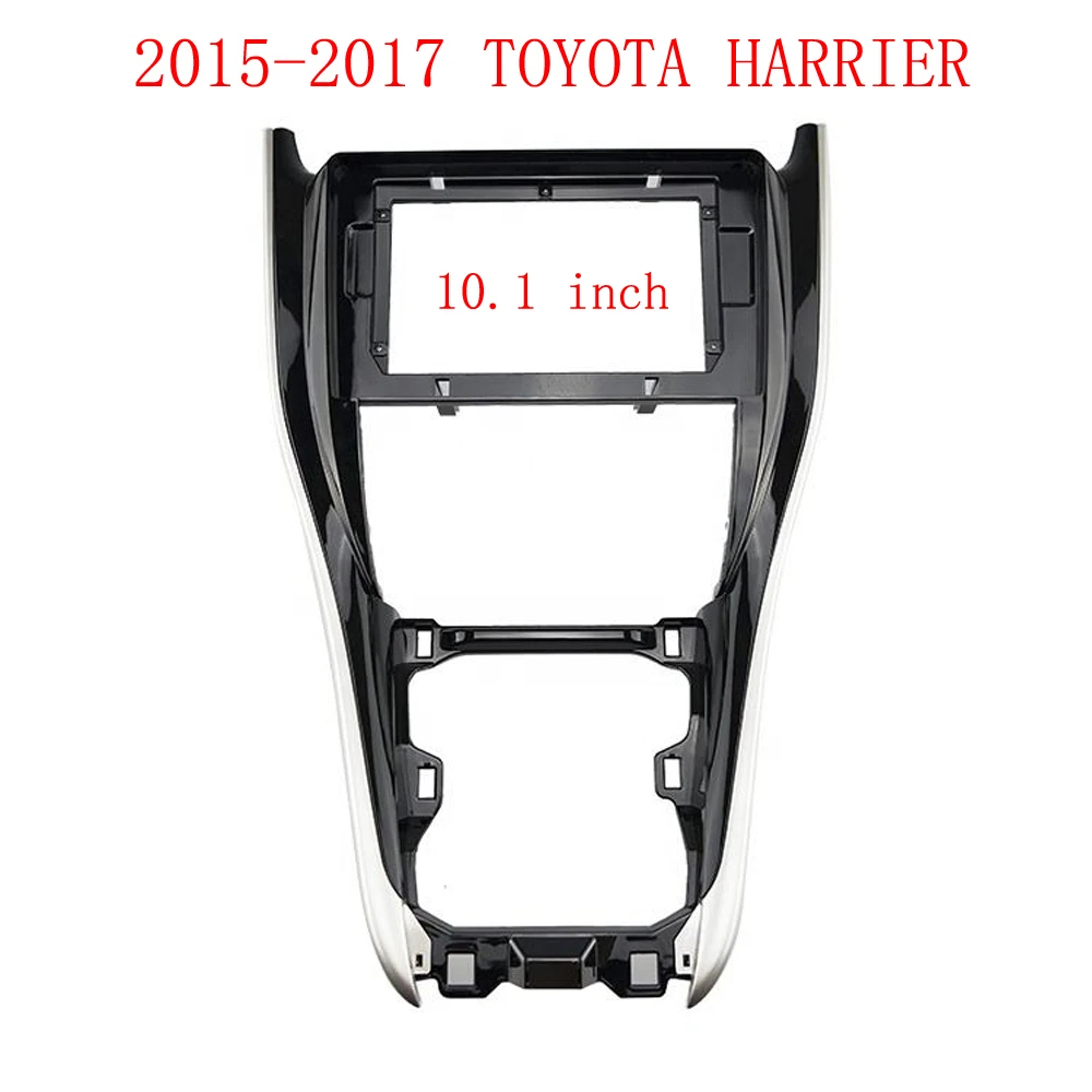 

QSZN 10.1 Inch Car Frame Fascia For Toyota Harrier 2015 Big Screen Stereo Panel Dashboard Mount Kit Installation 2 Din