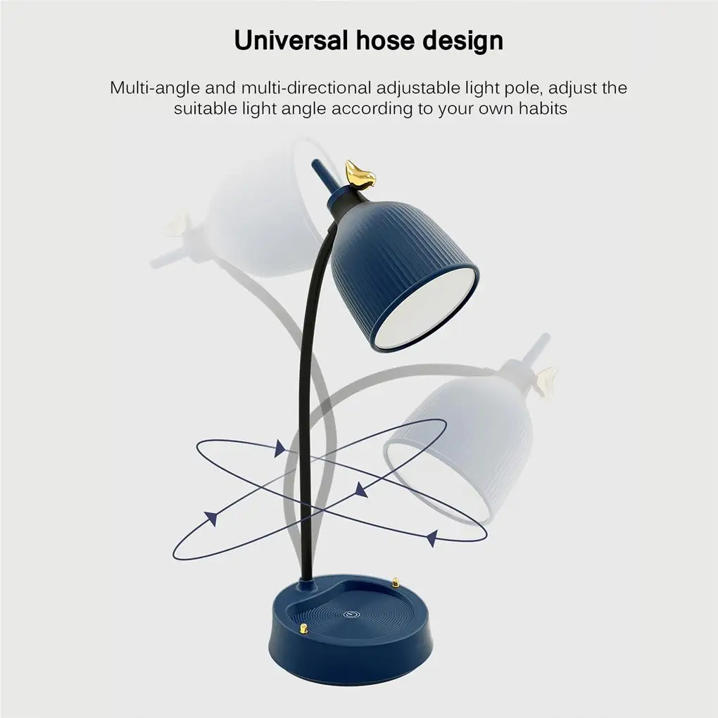 

LED Reading Lamp Touch-Type Rechargeable Bedside Light Decorative Lighting