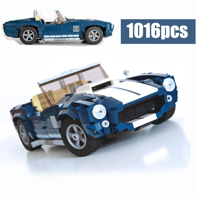 

MOC Mini High Speed Cars Building blocks bricks race Mustang GT Supercar GTR P1 Car Assemble Model Toys For Children Gifts10265