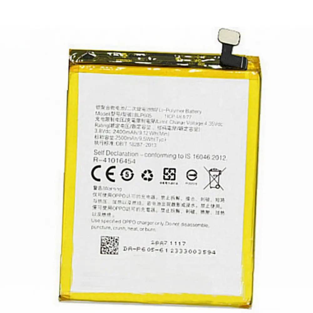 

2500mAh BLP605 batteries for OPPO A33 Smartphone batteries High quality Replacement Battery