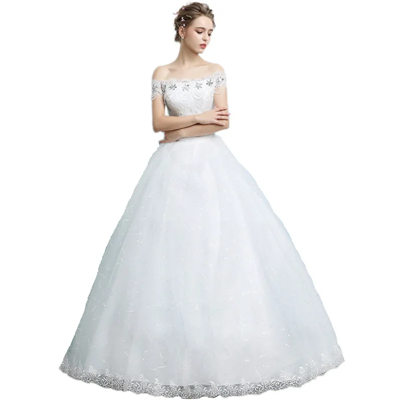 

Bridal Wedding Dress Plus Size Ball Gowns Lace Up Dresses Princess Dream Wedding Dresses Vrstidos De Novia