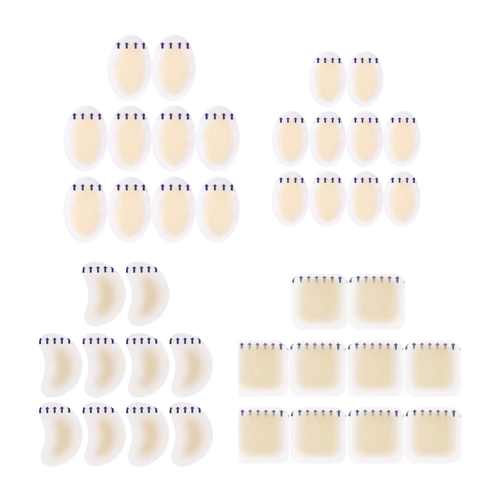 

10x Gel Stickers, Sticker Pad Voetverzorging Patch Bescherming Zelfklevend