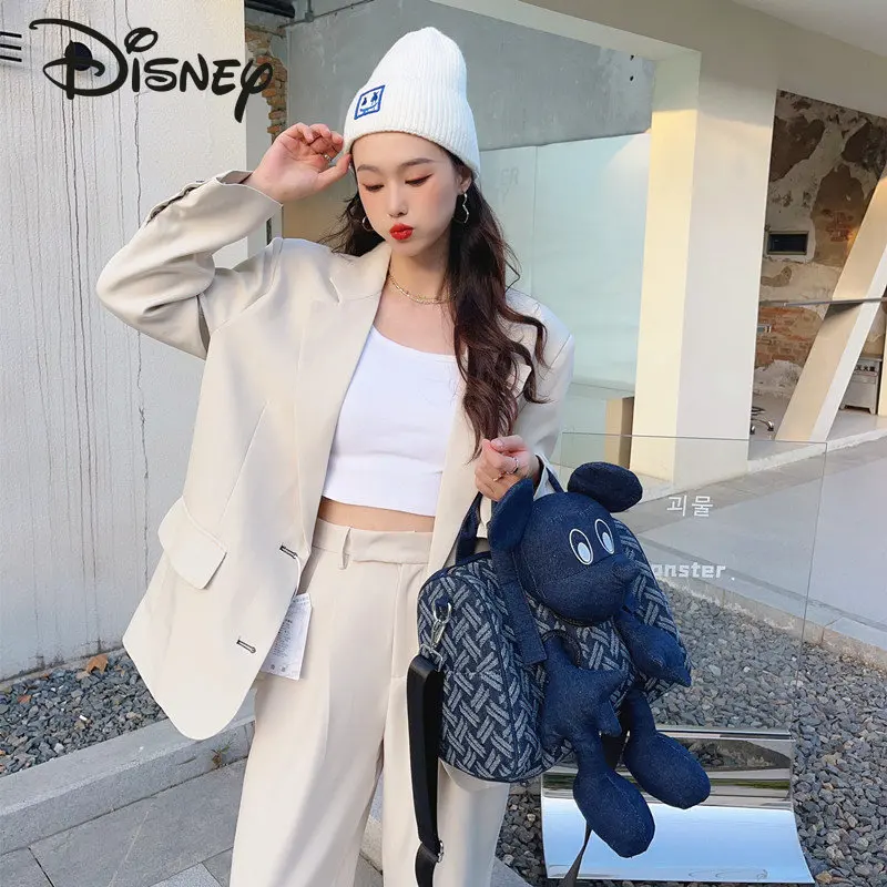 Disney Mickey New Doll Handbag Fashion High Quality Women's Crossbody Bag Popular Casual Versatile Unisex Cool Shoulder Bag