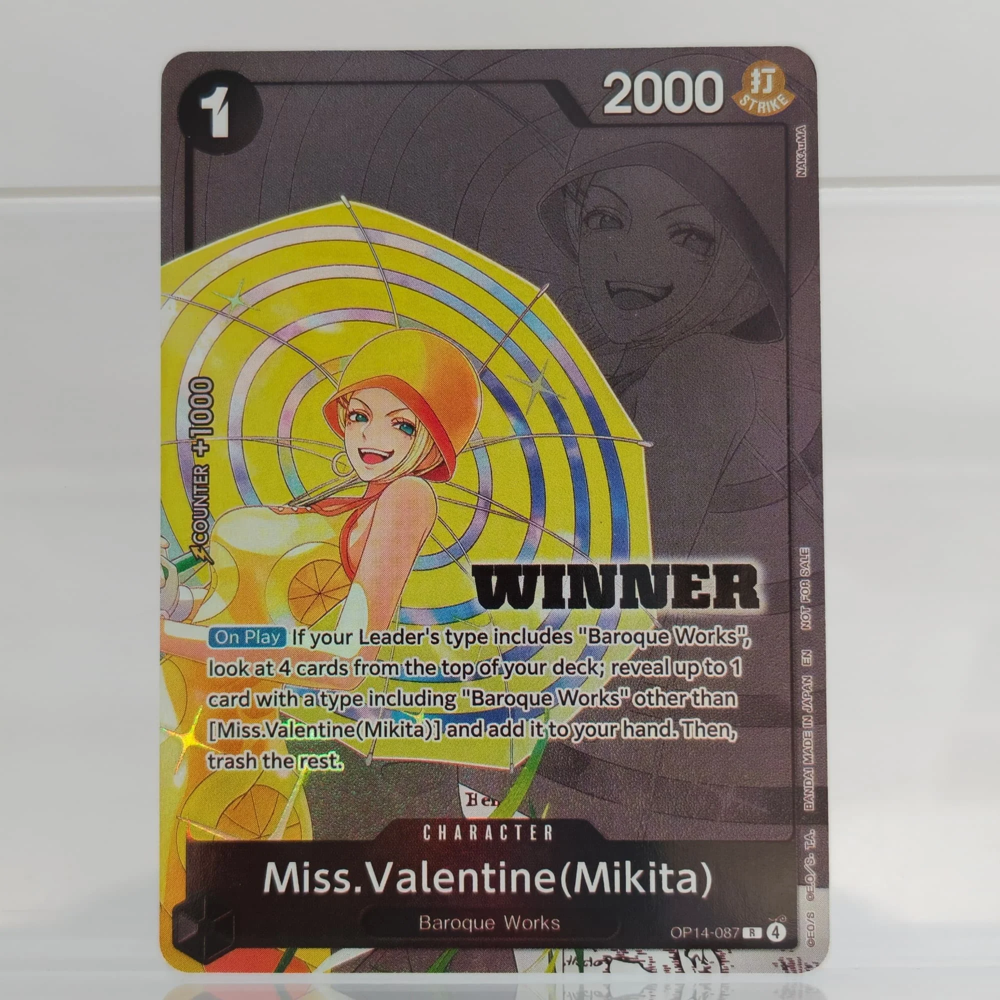Фото DIY Proxy One Piece English Store Tournament Winner 2026 Vol 3 Chaka Pell Kikunojo Valentine Mikita Gorgon Sisters Game Card Toy №4