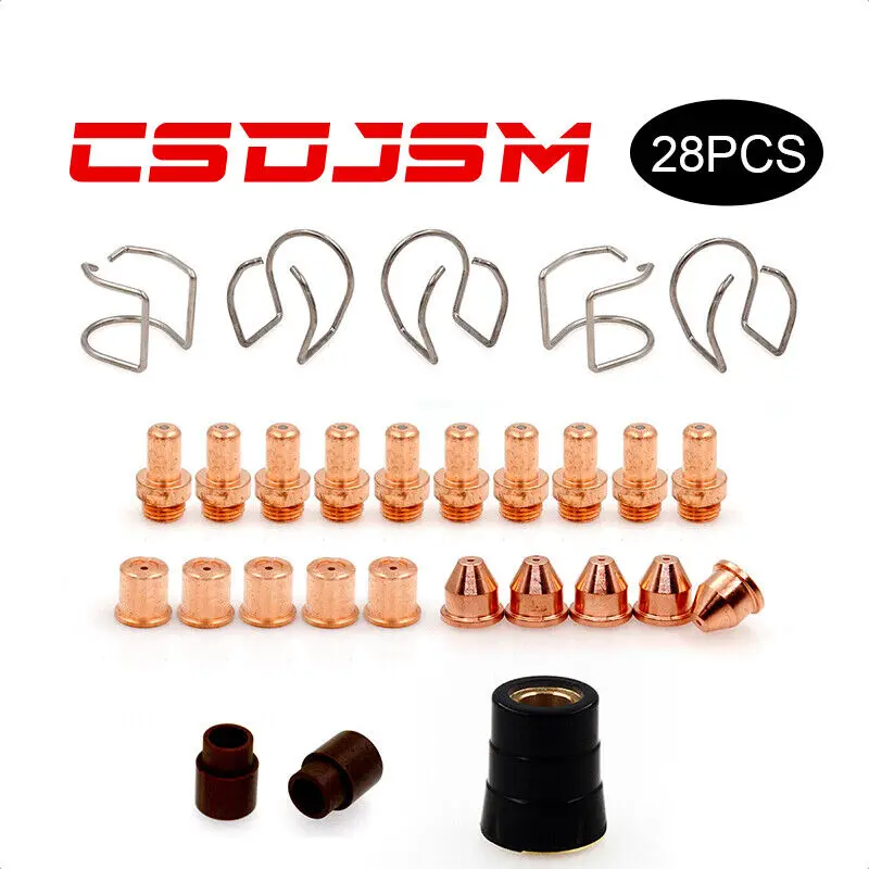 

28pcs CB70 Plasma Electrode Tip Gas Ring Kits for Eastwood Versa Cut 60A Torch