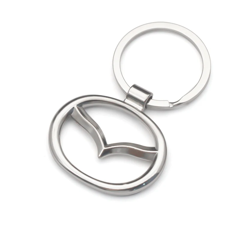

Metal Stainless Steel Keyring Accessories Emblem Keyring Car Logo For Mazda 3 bk 6 gg 2 Cx3 Cx5 Cx7 Cx9 Cx30 Demio Bt50 323 Rx8