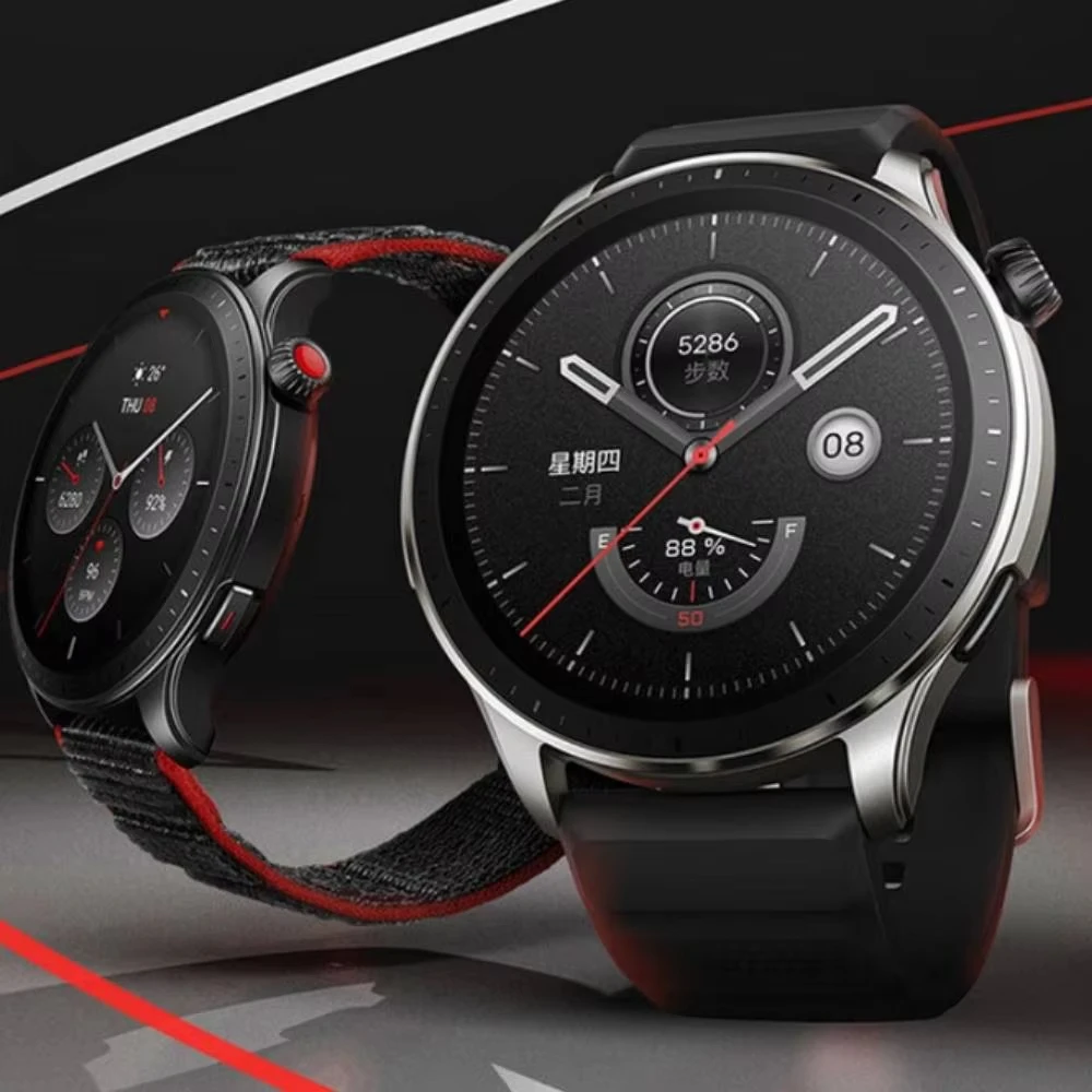 Фото Amazfit GTR 4 Фирменная Новинка 5 АТМ Водонепроницаемые 150 спортивных режимов Bluetooth 5.0 Alexa с GPS AMOLED-дисплеем Фитнес Смарт-часы №3