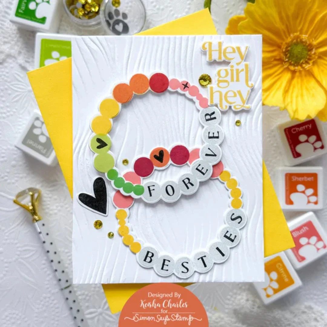 Пресс-формы 2024 новые браслеты &quotлучшая подруга&quot металлические штампы