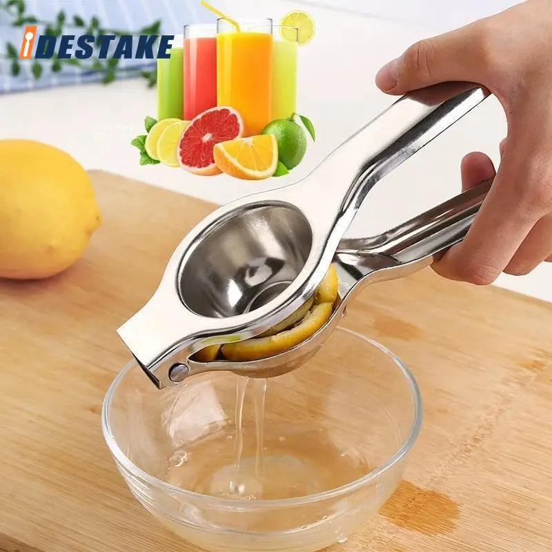 Kitchen Useful Gadget Stainless Steel Hand Press Lemon Squeezer Lime Orange Citrus Press Juicer Vegetable Fruit Juice Bar Tools