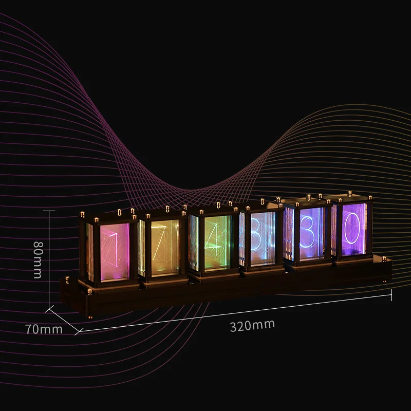Роскошные деревянные креативные настольные электронные цифровые часы сделай