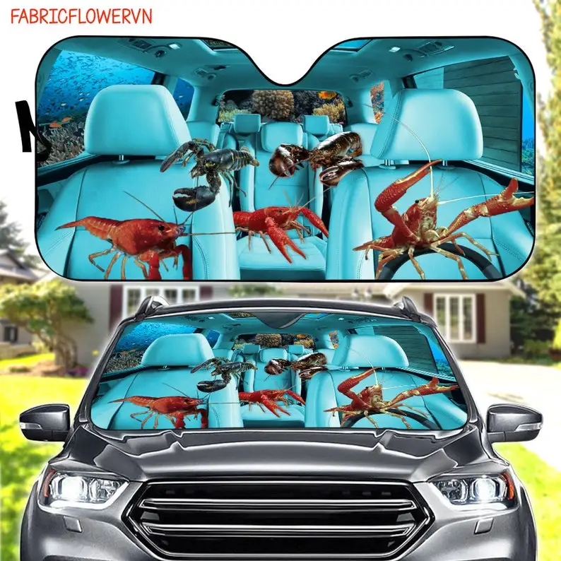 

Lobster Car Sunshade, Lobster Car Decoration, Lobster Windshield, Dog Lovers, Dog Car Sunshade, Gift For Mom, Gift For Dad