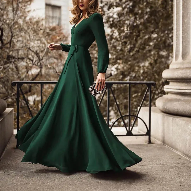 

Prom Evening Dresses for Women Party and Wedding Birthday Long Luxury Maxi Wedding Black Formal Dress Elegant Long Sleeve