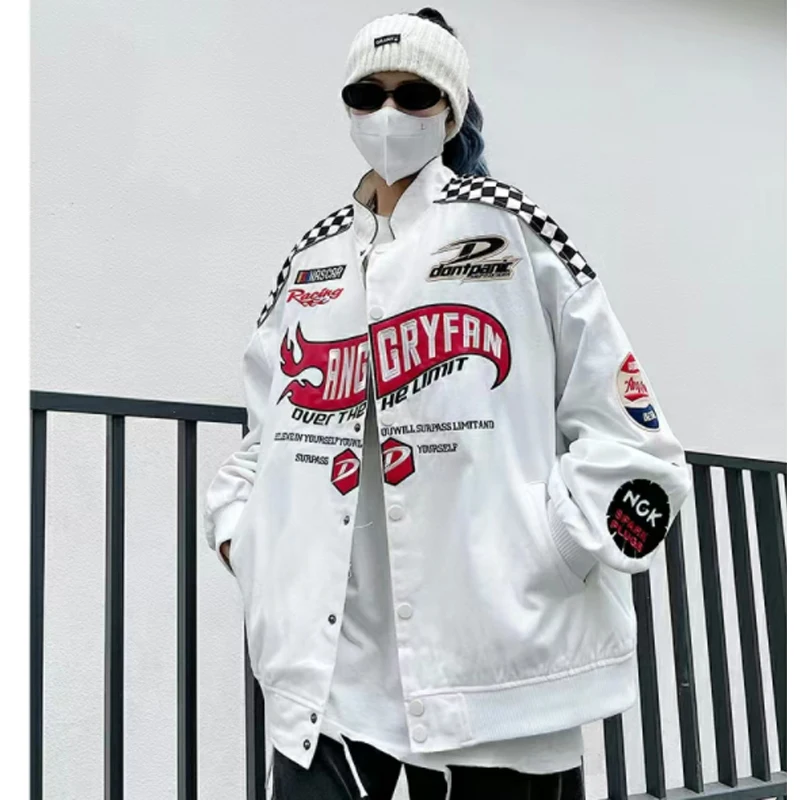 Juicy Apple Baseball Jacket Bomber Woman Racing Varsity Jacket White Long Sleeves Hip Hop Bombers Racer Coats  JACKET WOMAN 2022