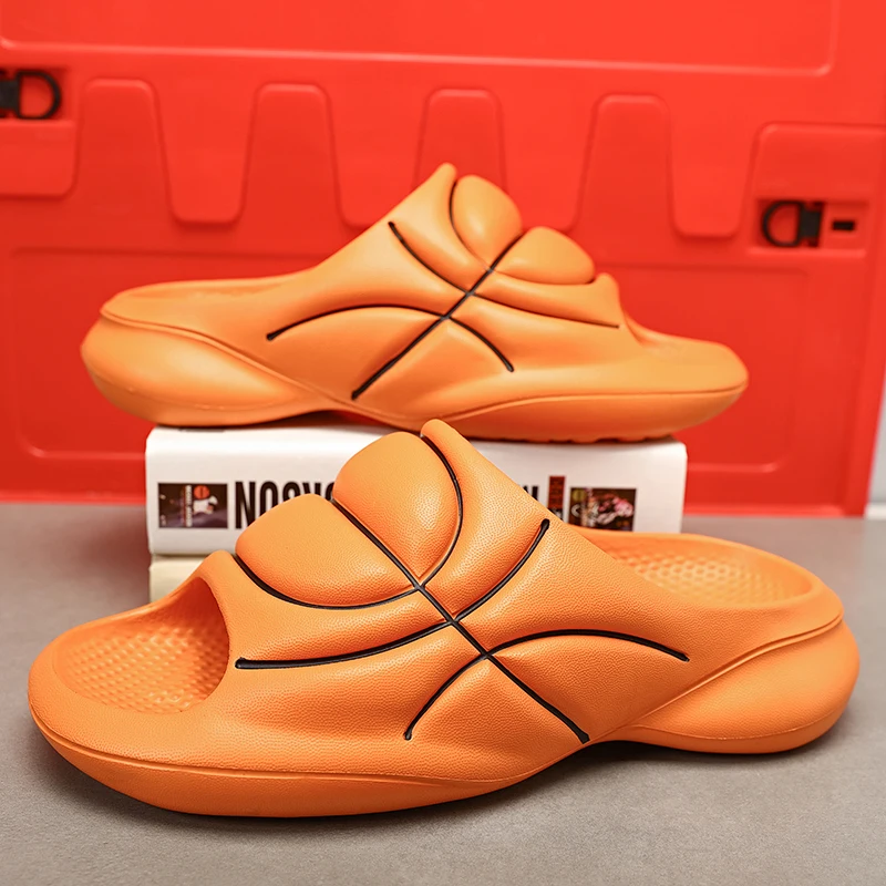 

Шлепанцы унисекс для дома и пляжа, Нескользящие сандалии на плоской платформе, повседневные износостойкие тапочки, без застежки, для улицы, ...