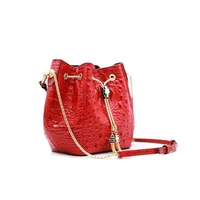 crocodile fringe head leather metal chain bag leather designer handbag 2022 light luxury multifunctional fashionable womens bag