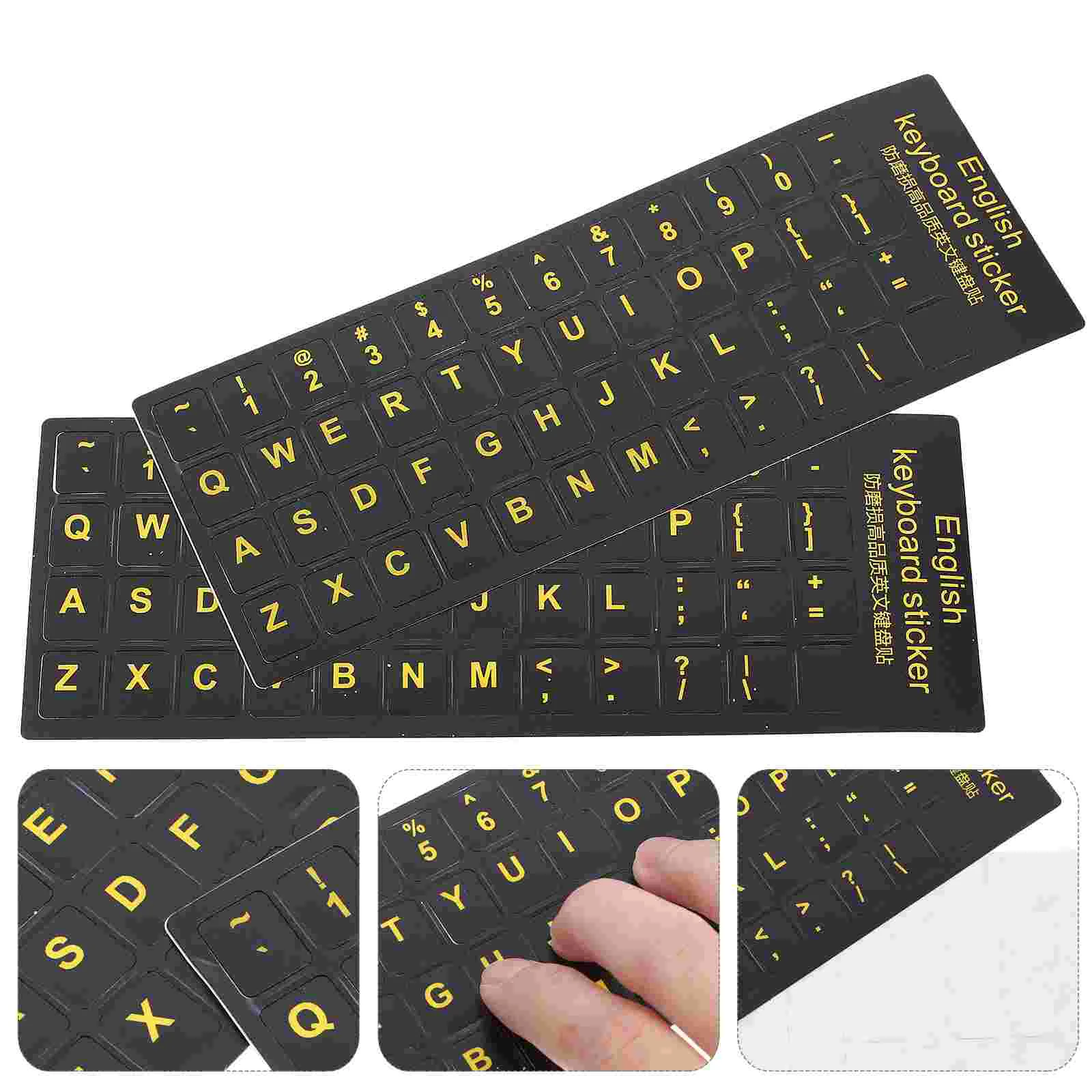 

Keyboard Sticker Laptop Stickers Letter Cover Mechanical Dark Theglow Computer Labelskin Decal Key Keycap English Decals Pc