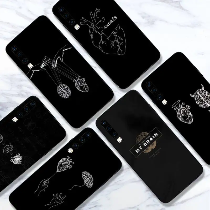 

Medical Human Organs Brain Meridian Kidney Phone Case For Huawei honor Mate 10 20 30 40 i 9 8 pro x Lite P smart 2019 Y5 nova 5t