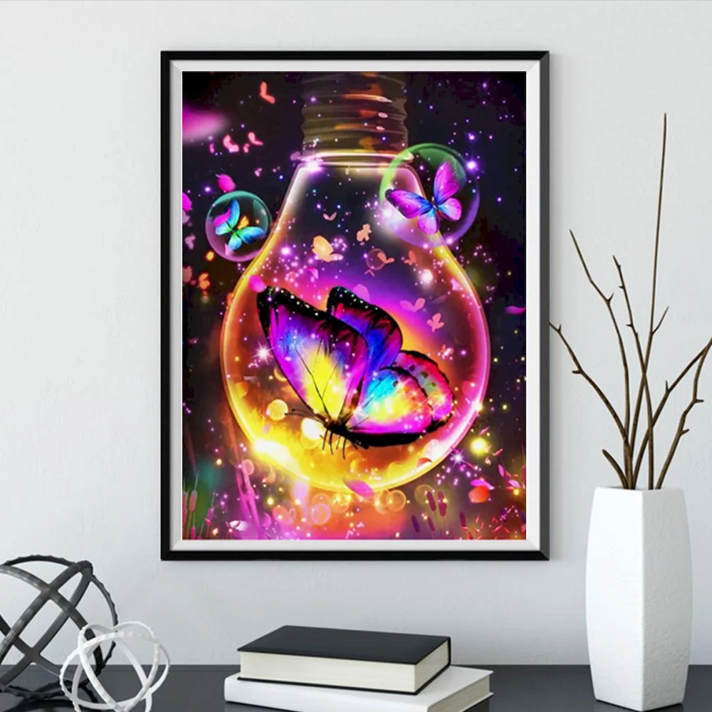 Алмазная Вышивка Бабочка Лев Кот 5D сделай сам алмазная живопись животное полная