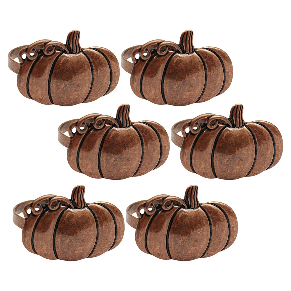 Кольца для салфеток с тыквой урожая осенний декор застежки пасхальный банкет