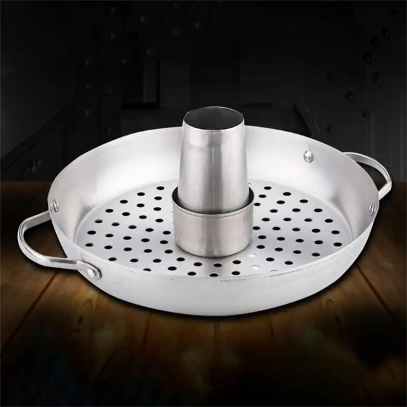 

Stainless Steel Vegetables Grilling Pan High Quality Outdoor Roasting Holder Vertical Chicken Roaster Beer Can Wholesale Hot