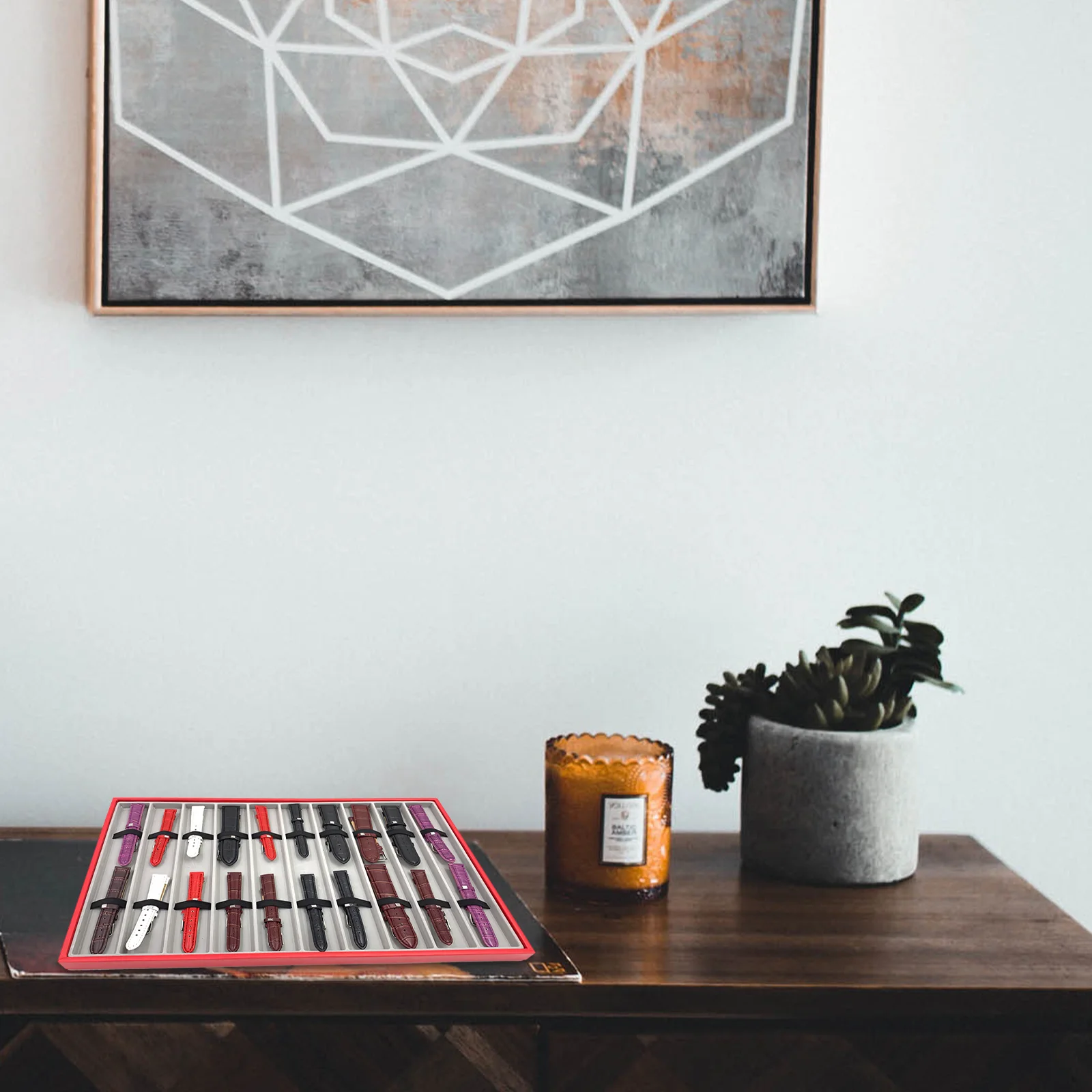 Watch Band Storage Organizer Box Case Display Tray Holder Strap Bracelet Watchband Straps Jewelry Showcasebanglebraceletsstand