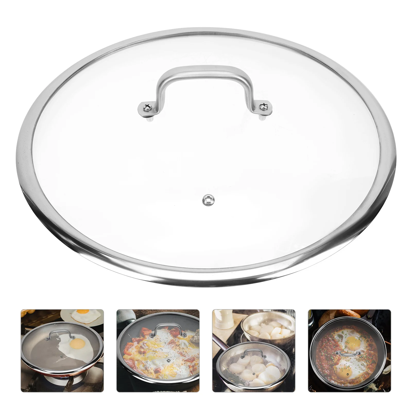 

Lid Cover Pot Pan Lids Universal Cookware Replacement Pots Skillet Pans Cooking Frying Covers Anti Saucepan Iron Cast Kitchen