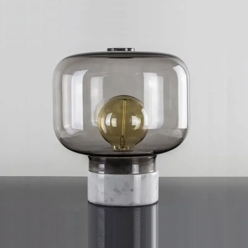 Настольная лампа из скандинавского мрамора современная простая оригинальная