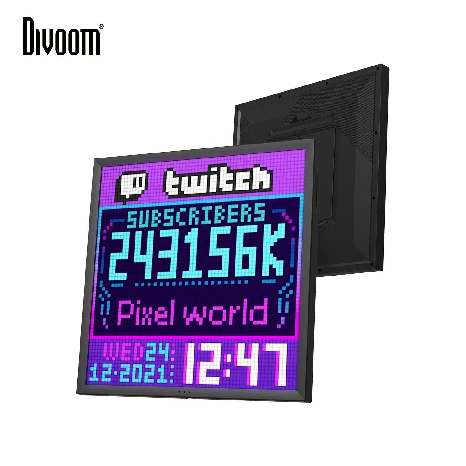Цифровая рамка Divoom Pixoo 64 WiFi Pixel Cloud с управлением через приложение X Рамка