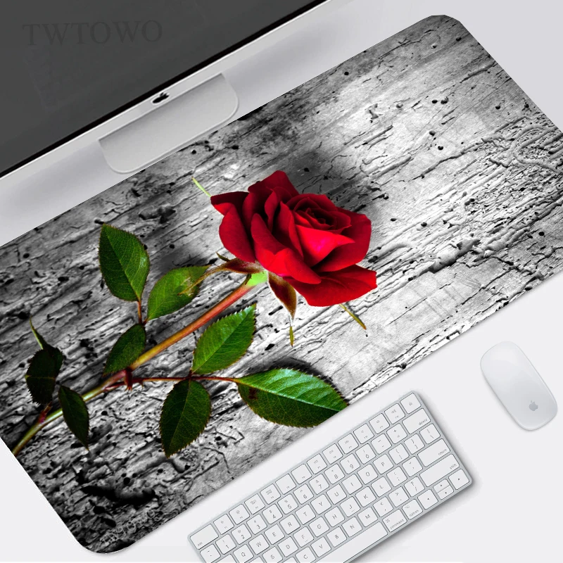 

Flowers Mouse Pad Gamer XL Large HD Home Mousepad XXL keyboard pad Carpet Office Anti Slip Soft PC Table Mat Mice Pad