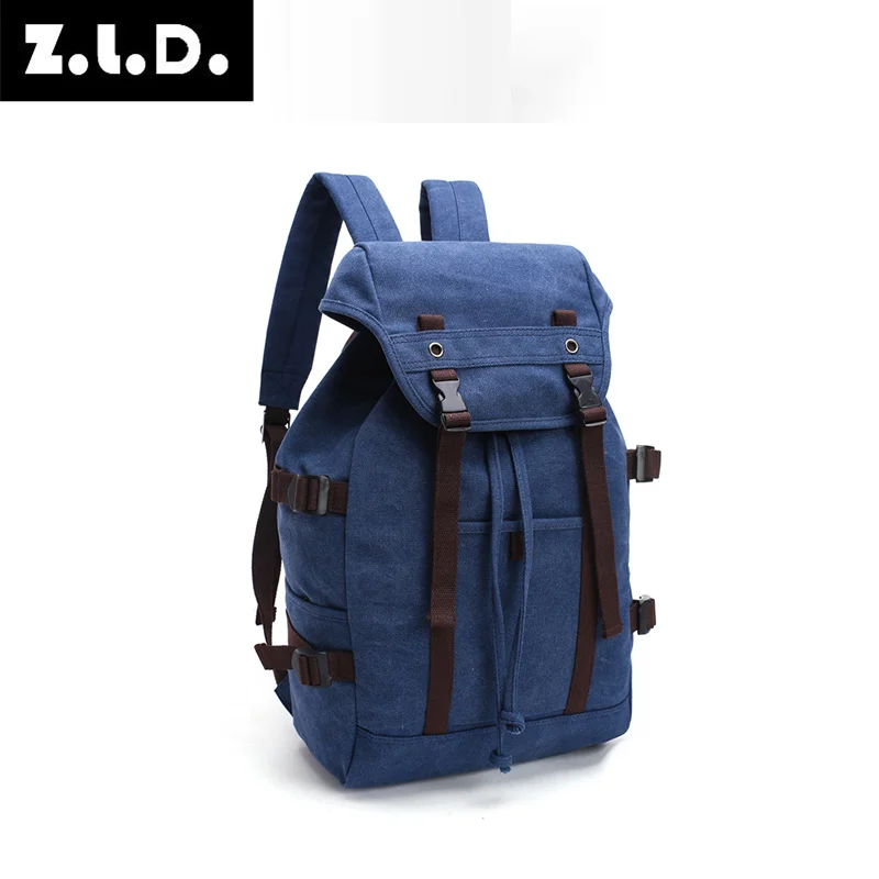 

Мужской холщовый рюкзак на шнурке, в винтажном стиле